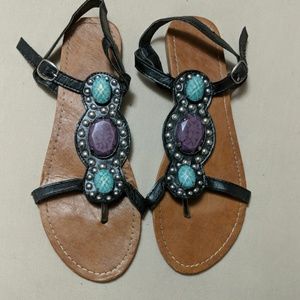 Super cute turquoise sandals
